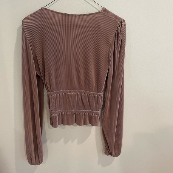 Zara Deep V Blouse - Picture 6 of 6
